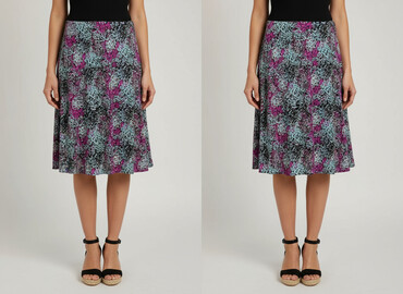 spódnice w kratę maxi: Papaya, Women`s skirt, size S