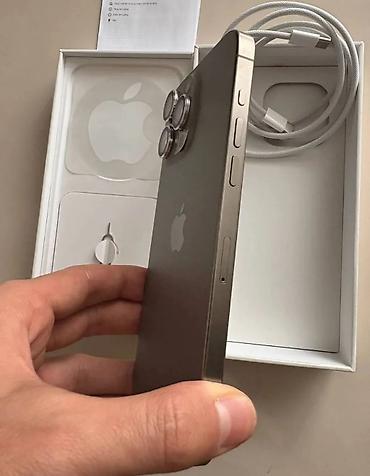 iphone cable: IPhone 15 Pro Max, Новый, 256 ГБ, Natural Titanium, Зарядное устройство, Защитное стекло, Чехол, 87 % — 3