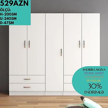Dolablar: Yeni, 4 qapılı, Güzgülü, Açılan, Düz dolab — 3