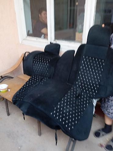 чехол тент на авто: Комплект универсальных чехлов для автомобильных сидений, цвет черный — 3