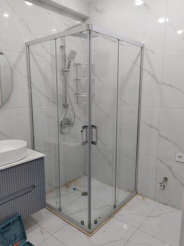 душ кабины: Xrom aliminium profil və 6 mmlik şüşə ilə hazırlanmış modelimiz