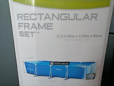 151 pcs: INTEX Rectangular Frame Set hovuz dəsti - Ölçü: 4,50 m x 2,20 m x 84 — 1