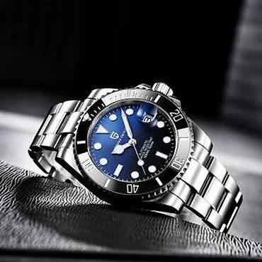 Ručni satovi: PAGANI DESIGN PD-1661 - 40mm - Crna - Rolex Submariner Hom Potpuno — 7