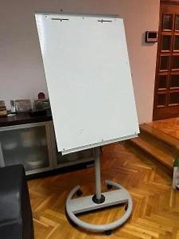 Ostali kancelarijski nameštaj: Mobilni flipčart stalak sa magnetnom belom tablom - Profesionalni — 12