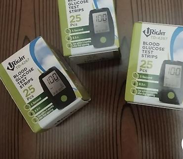 qlükometr: URight TD-4267 qan qlükoza test zolaqları - Qablaşdırma: 25 ədəd — 1