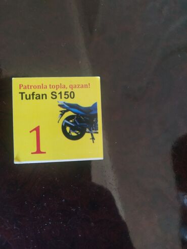baraban maşın: Patron stimullaşdırıcı ani lotereya. "Tufan S150" motosikletini