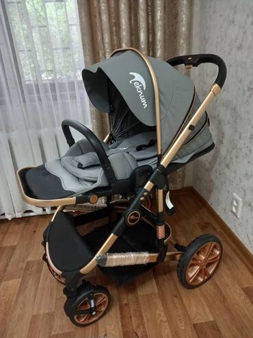 прогулочные коляски peg perego si completo: Коляска, цвет - Серебристый, Б/у