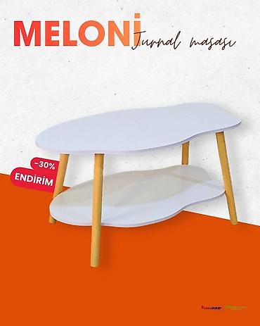 mebelman: Jurnal masası, Yeni, Açılmayan, Laminat, Oval masa — 9