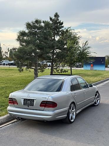 задний вид w210: Mercedes-Benz E-класс AMG: 2000 г., 5.5 л, Автомат, Бензин, Седан — 3
