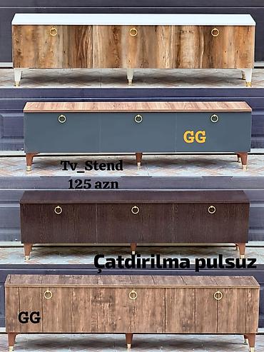 interturan mebel: Yeni, Düz TV altlığı, Polkalı — 1