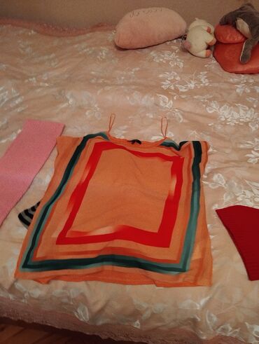 Koftalar, sviterlər: Uşaq/qız üçün qış aksessuar və geyim dəsti - Qırmızı trikotaj papaq — 5