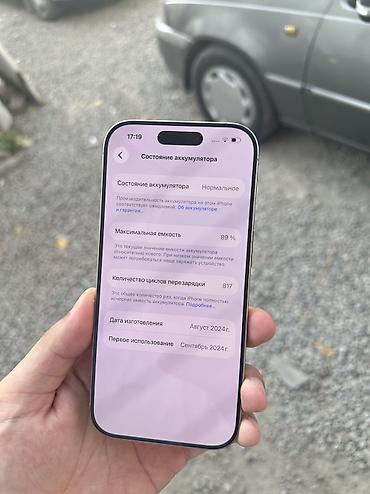 iphone cs: IPhone 16 Pro, Б/у, 256 ГБ, Natural Titanium, В рассрочку, 89 % — 7