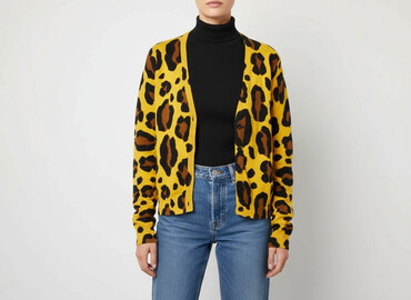 sweter w krowie łaty: Кардиган жіночий, розмір XS