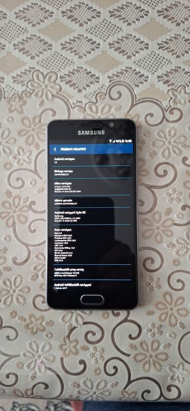 Samsung: Samsung Galaxy A3 2016, 8 GB, rəng - Qara, Sensor, İki sim kartlı