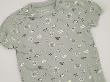 letnia sukienka w paski z koronką: T-shirt, Primark, 3-4 years, 98-104 cm, condition - Good