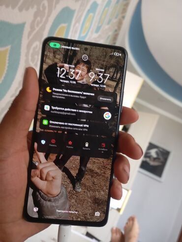 телефоны бу редми: Redmi, Redmi Note 10 Pro, Колдонулган, 128 ГБ, түсү - Кара, 2 SIM