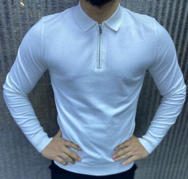 Sviterlər: Kişi üçün uzunqol polo sviter. - Dörd rəng variantı: tünd — 9