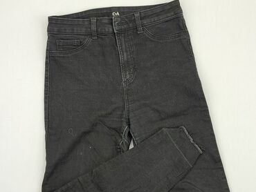 czarne spódnice jeansowe z przetarciami: Jeansy, C&A, M, stan - Dobry
