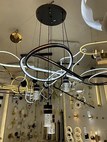 магнитный трековый светильник: Современная подвесная люстра с LED-подсветкой - Дизайн — 1