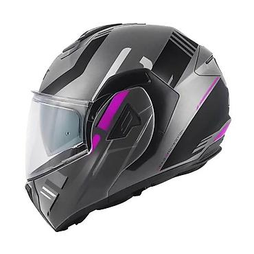 piccolo motor: GIVI integrisana moto kaciga – siva sa ljubičastim akcentima - Tip — 2