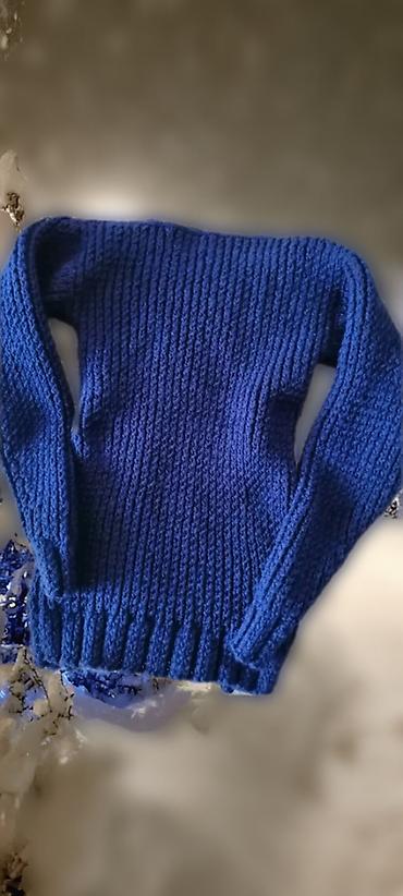 Džemperi: Džemper novi ručno pleteni vel L. Obim grudi 70 cm, dužina 60 cm — 8