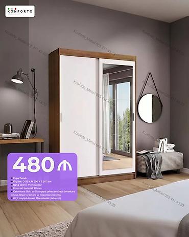 Kupe Dolab - Ölçü: D 55 × H 200 × E 160 sm - Material: 18 mm laminat
