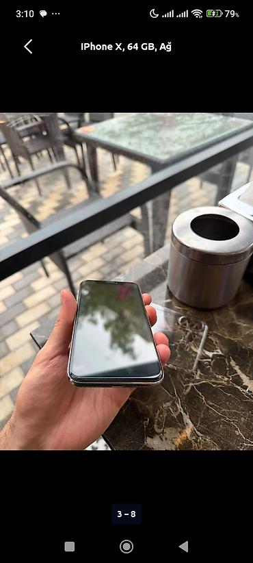 iphone x al: IPhone X, 64 GB, Ağ, Face ID — 2