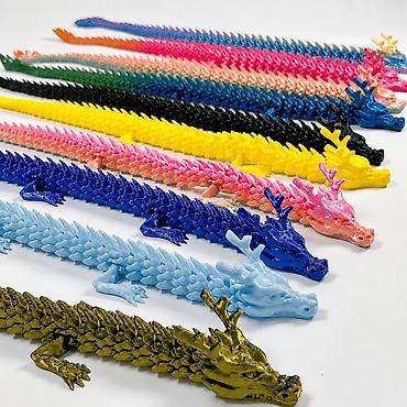 3d draperi: 3D çaplı fleksibil “Çin əjdahası” fiqurları - Material: yüksək — 2