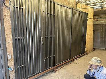 Откатные ворота: Металлические ворота и калитки с горизонтальными ламелями - Типы — 10
