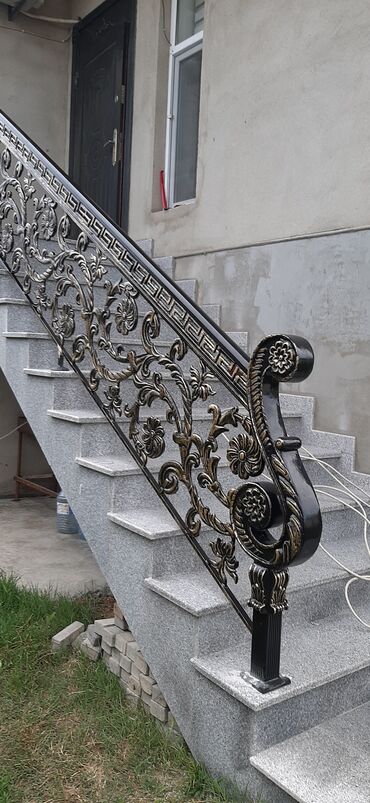 Pilləkən məhəccərləri: Alüminium tökmə məhəccərlər, pilləkən qıraqları. Paslanmır çürümür — 4