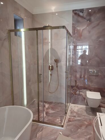 Duş kabinaları, arakəsmələr: Yeni Arakəsmə, Düzbucaqlı, Pulsuz çatdırılma — 2