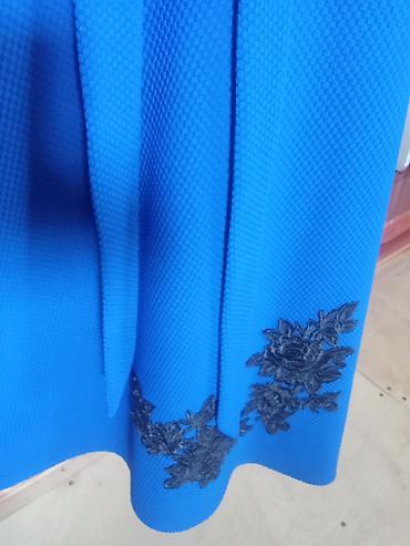 makaronka don: Gündəlik don, Midi, Mavi, 2XL — 2