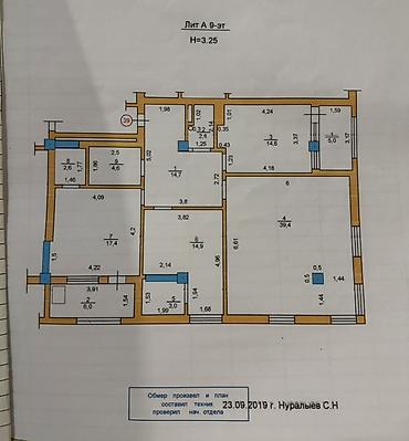 aida: 3 комнаты, 113 м², Элитка, 9 этаж — 3