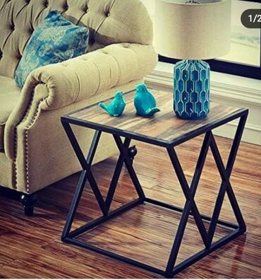 Masalar: Qonaq masası, Açılmayan, Taxta, Dördbucaq masa — 2