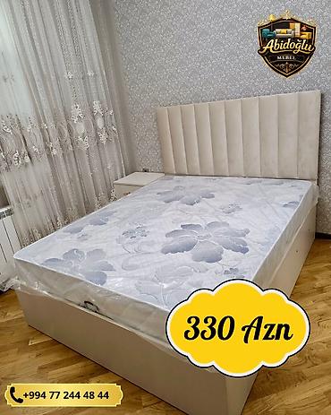 мебель для спальни бу: Yataq - Rəng: krem. - Başlıq: dik, yumşaq dizayn – arxanı rahat — 1