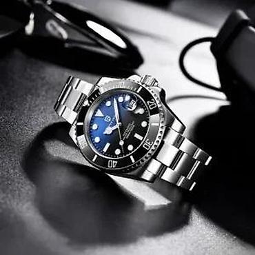Ručni satovi: PAGANI DESIGN PD-1661 - 40mm - Crna - Rolex Submariner Hom Potpuno — 10