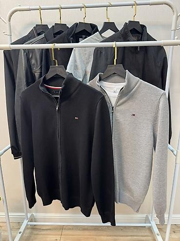 кардиган с мехом: Мужской свитер, S, M, L, Tommy Hilfiger, Новый, цвет - Черный, Самовывоз, Платная доставка — 2