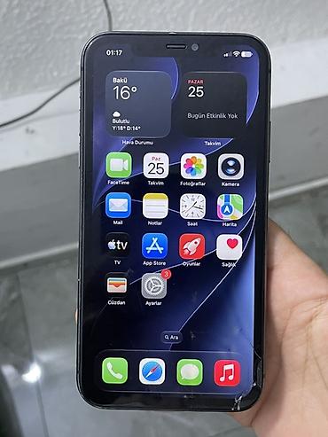 ios 11: IPhone 11, 64 GB, Qara, Qırıq — 1