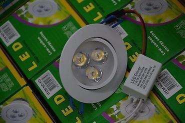 Rasveta: Led rozetna 3x1w 6000k hladno bela svetlost. AKCIJA PROLEĆNA 14% DO — 11