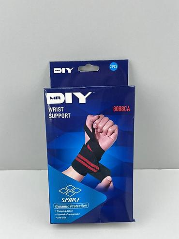 Bandajlar, korsetlər, korrektorlar: №: 15247 Məhsulun adı: Bilək üçün support 8088CA, qara/qırmızı, neylon — 1