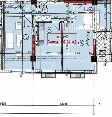 алфа строй: 3 комнаты, 80 м², Элитка, 11 этаж, ПСО (под самоотделку) — 8