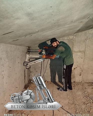 Beton işləri: Karotla istənilən qalinliqda və ligerlərin qapi pencərə yerlərinin — 21