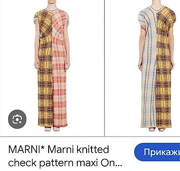 zebra haljine: Marni pletena haljina kratkih rukava sa dezenom u dve kontrastne — 6
