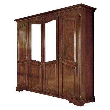 мебель из фанеры: Шкаф платяной с четырьмя распашными дверцами, Италия. Центральные