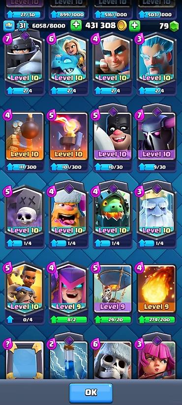 Digər zərgərlik əşyaları: Clash Royale hesabı – yüksək səviyyəli və hazır oyun profili - — 7