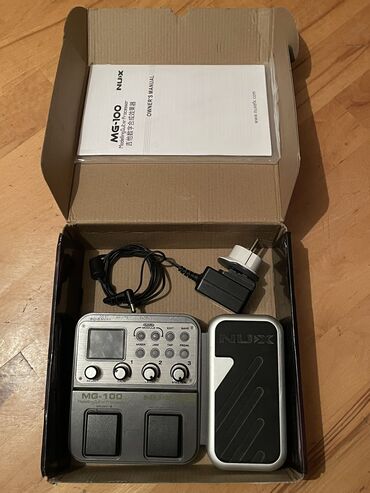 Səs gücləndiriciləri: Nux MG100 gitara prosessor Üzərində original adapteri verilir ✔️