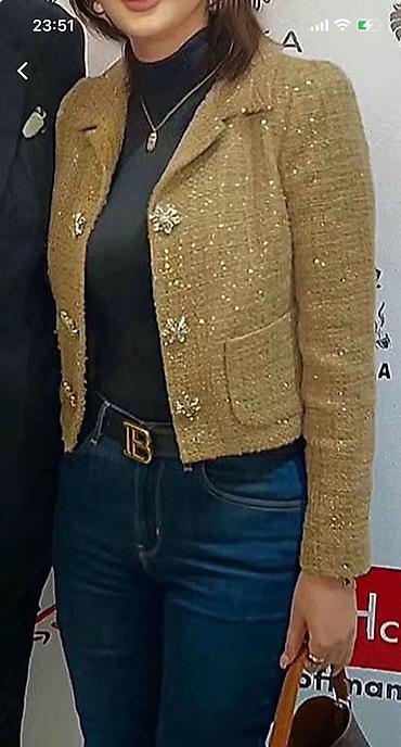 qar geyimi: 177 azn alınıb .Brend: Beymen Club Model: qısa tweed jaket - Rəng — 3