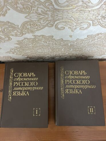 Словари: Два тома «Словаря современного русского литературного языка» в твёрдом