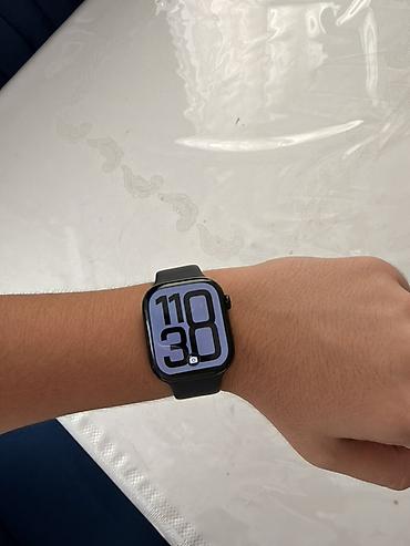 Smart saatlar: Apple watch 10/46 mm Jet black,ideal veziyyetde 96 pil.Magazalar — 4