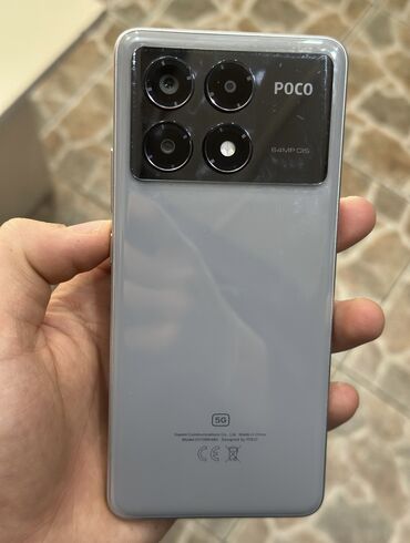 notebook core 2: Poco X6 Pro 5G, 256 GB, rəng - Boz, Sensor, Barmaq izi, Sənədlərlə